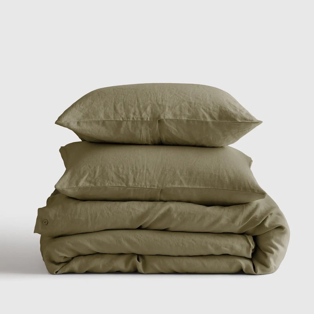 Quince European Linen Duvet Cover Set Queen